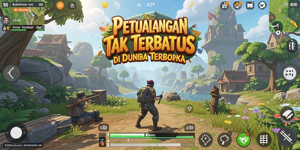 Tampilan gameplay Open World yang mendebarkan di 88ID.