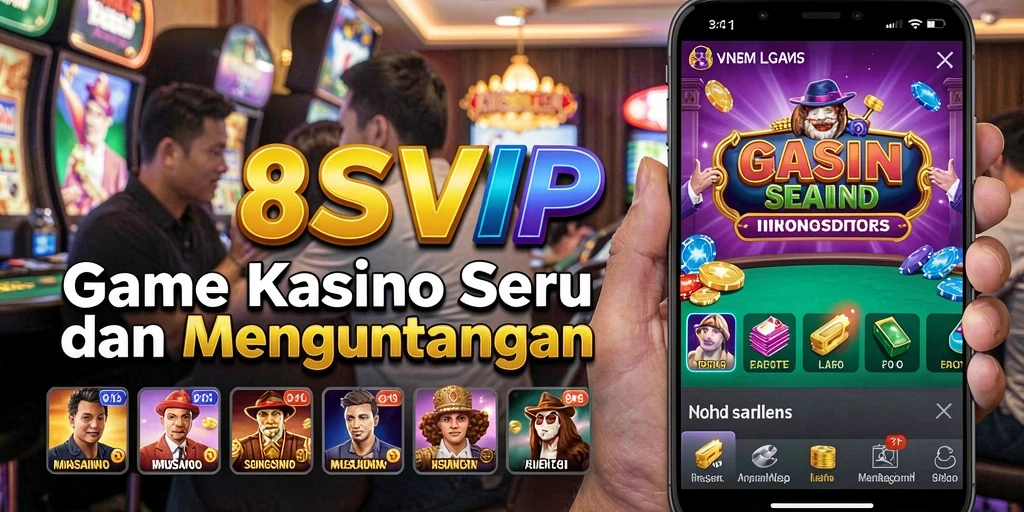 Tampilan gameplay menarik di 8SVIP dengan dealer langsung.