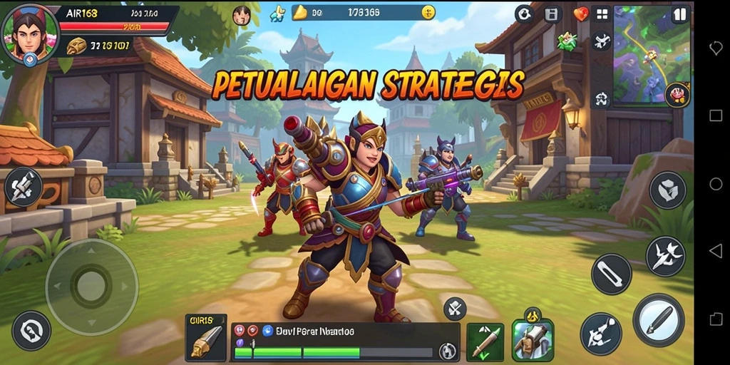 Screenshot utama AIR168 menampilkan momen strategis dalam gameplay.