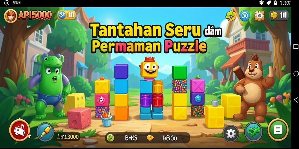Tampilan screenshot gameplay API5000 yang menampilkan teka-teki seru.
