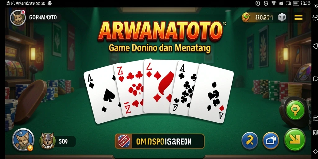 Screenshot gameplay menampilkan suasana seru bermain Domino.