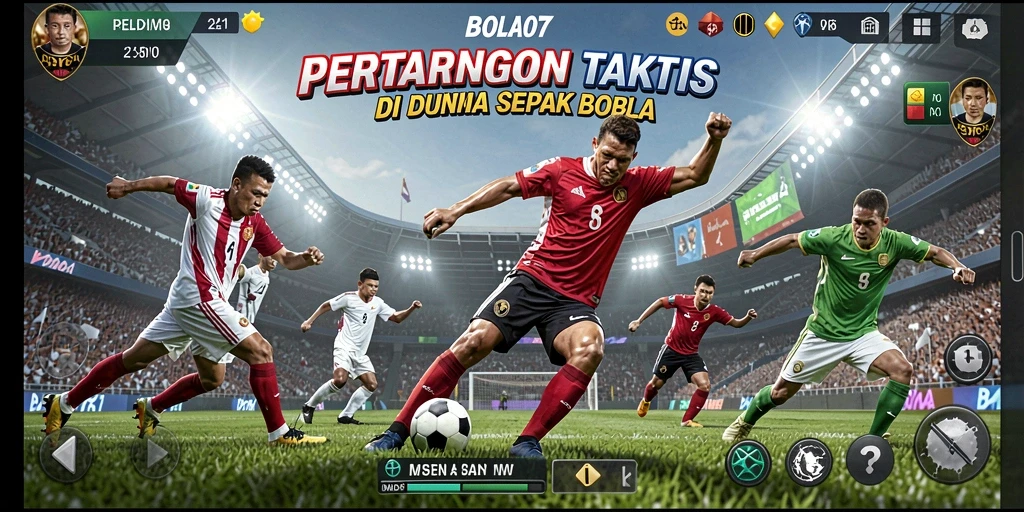 Tampilan gameplay <strong>BOLA07</strong> yang penuh aksi dan intens.