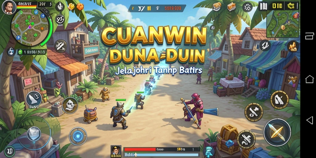 Tampilan gameplay menarik dari CUANWIN dengan lingkungan yang detail.