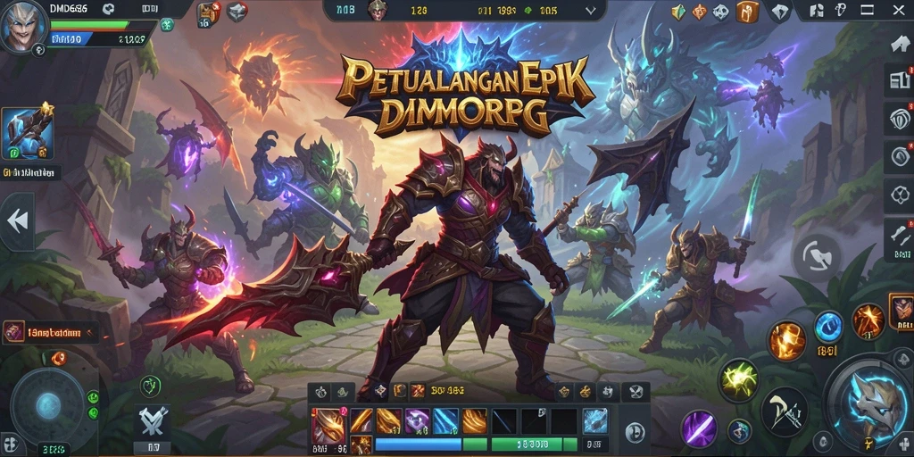Tampilan gameplay DMD686 yang menakjubkan dalam petualangan MMORPG.