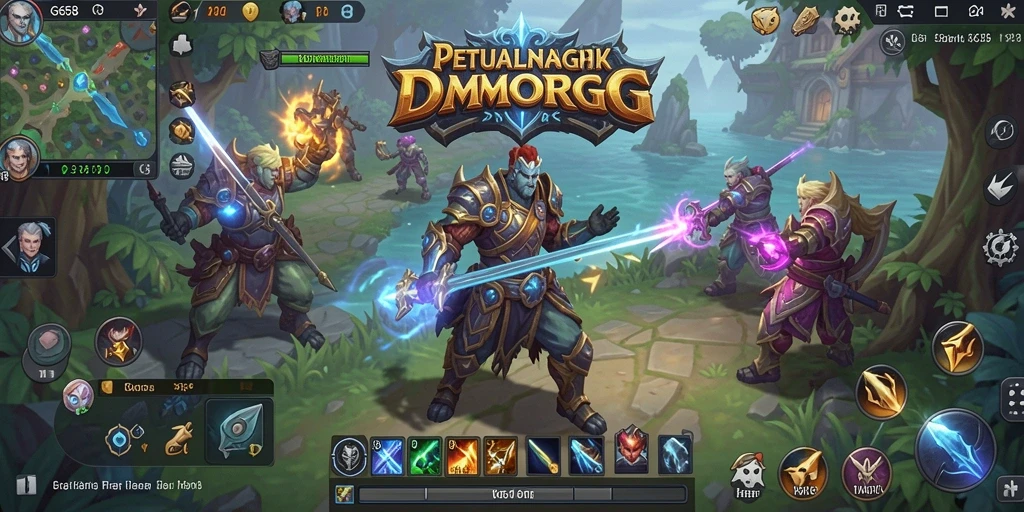 Screenshot G668 menunjukkan aksi seru dalam petualangan MMORPG.