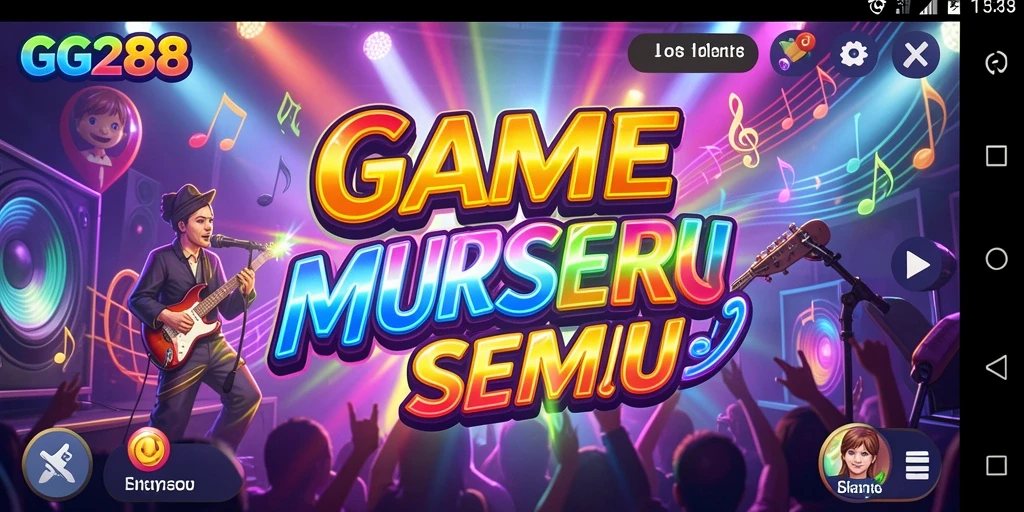 Tampilan gameplay GG288 yang menampilkan interaksi musik seru.
