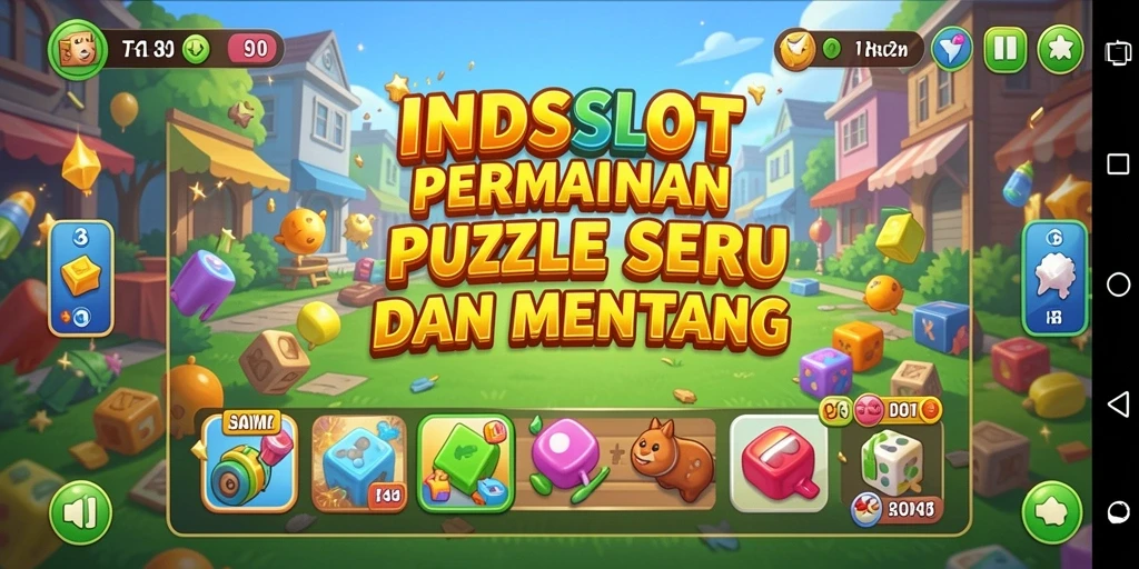 Tampilan menarik gameplay puzzle dari INDSLOT.