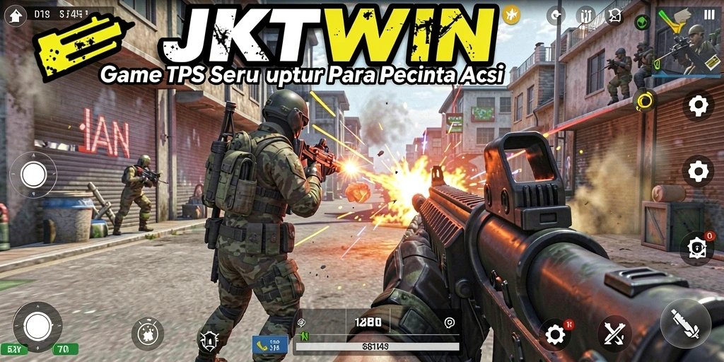 Tampilan gameplay TPS yang mendebarkan dalam JKTWIN.
