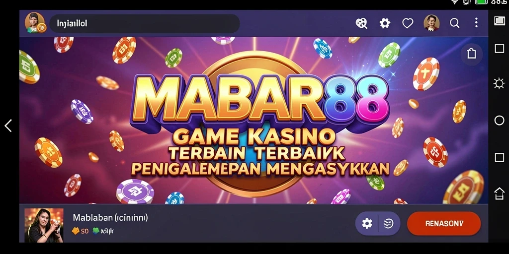 Tampilan gameplay Kasino MABAR88 yang menarik dan interaktif.