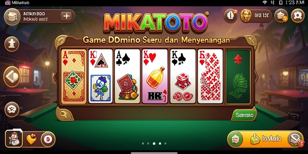 Gameplay seru MIKATOTO dengan domino yang menarik.