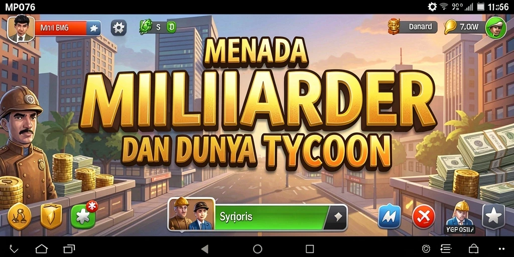 Screenshot MPO76 menampilkan gameplay Tycoon yang seru dan mengasyikkan.