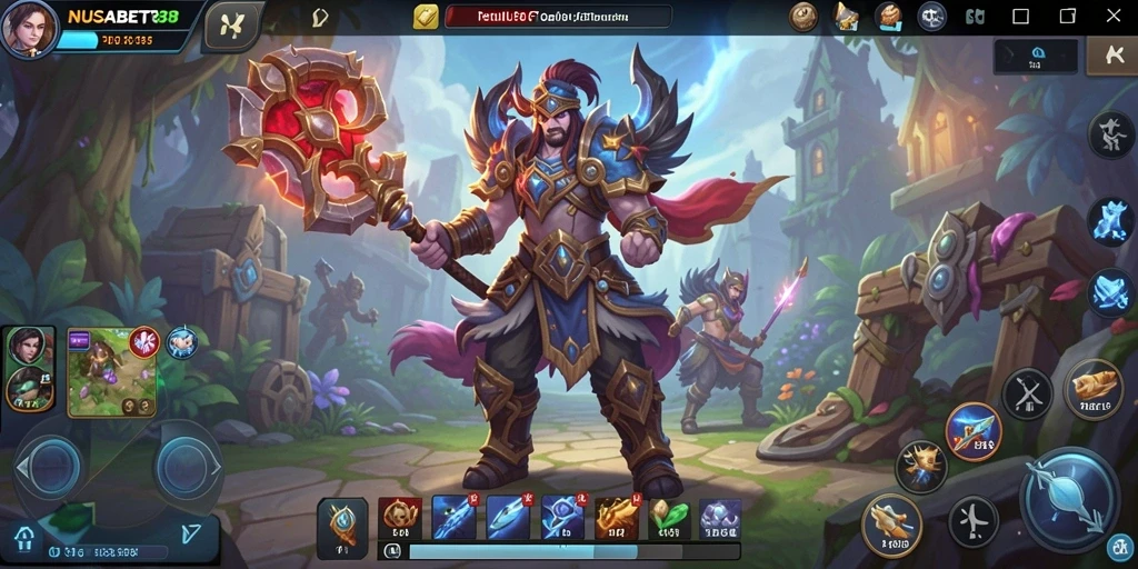 Screenshot gameplay NUSABET88 menampilkan aksi seru di dunia RPG.