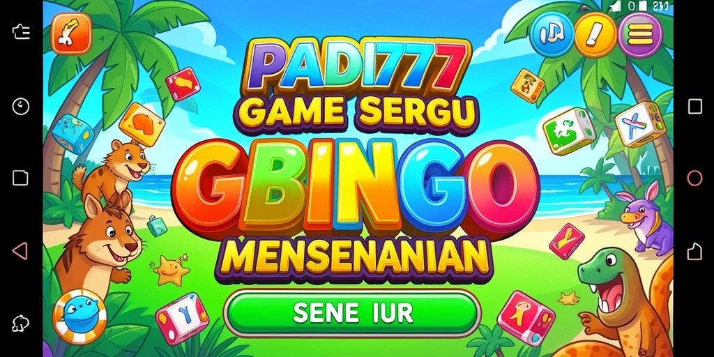 Screenshot saat bermain Bingo dengan antarmuka PADI777 yang menarik.