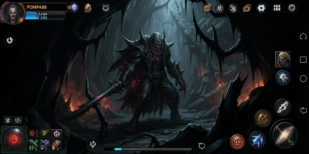 Tangkapan layar menunjukkan gameplay menegangkan dari POMPA88.