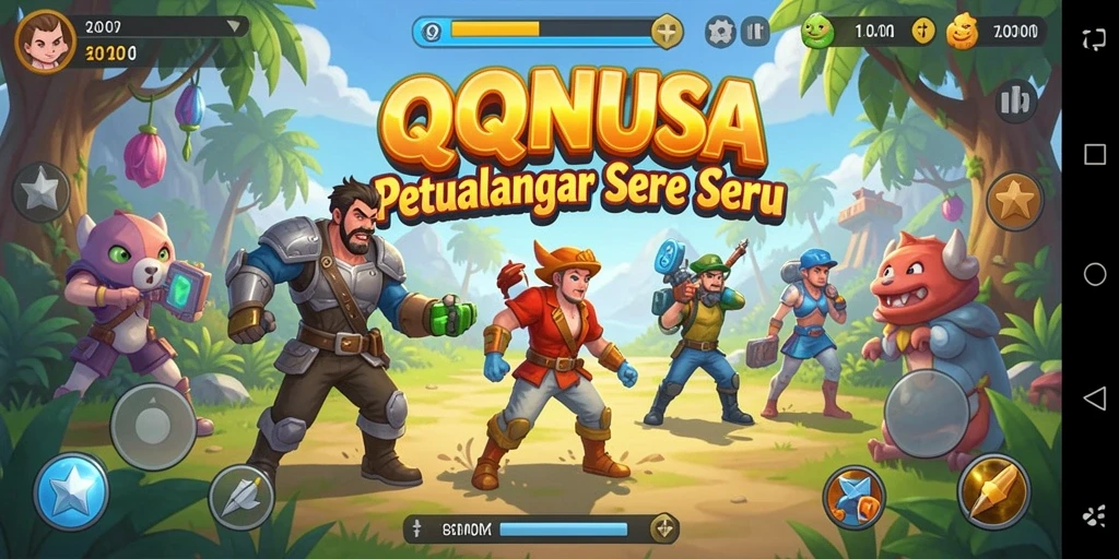 Tampilan gameplay QQNUSA yang seru dan penuh aksi.