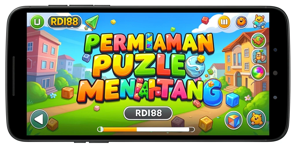 Screenshot gameplay RDI88 menampilkan tantangan puzzle seru.