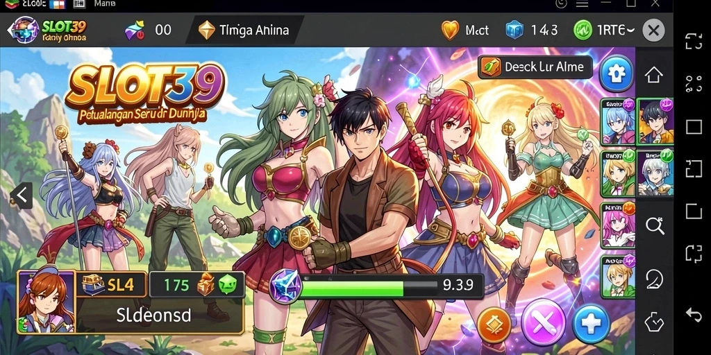 Gameplay SLOT39 menampilkan karakter Anime dalam misi yang seru.