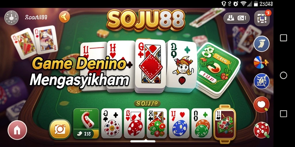 Tampilan menarik dalam gameplay domino di SOJU88.