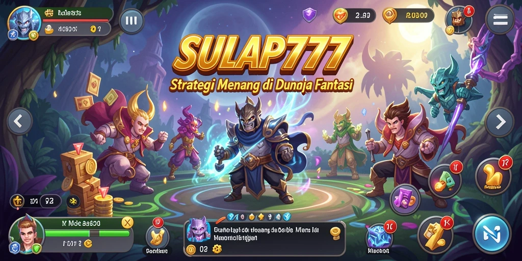 Tampilan gameplay menarik dari SULAP777 dengan pertempuran strategis.