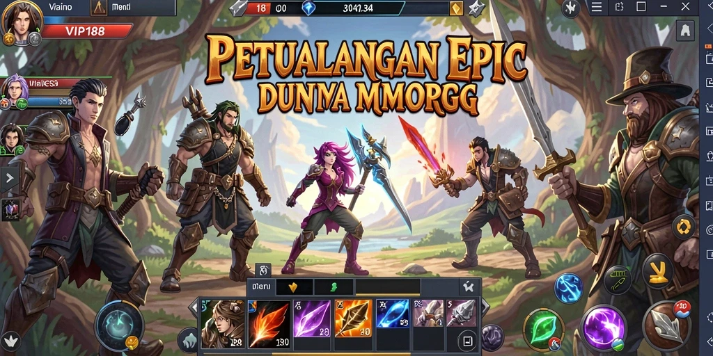 Tampilan gameplay menarik dari VIP188 yang memukau.